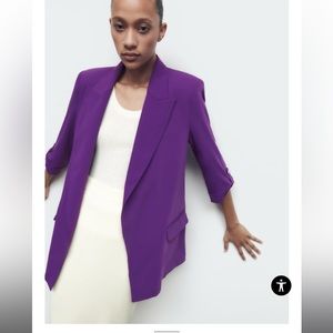 NWT Purple Zara Blazer